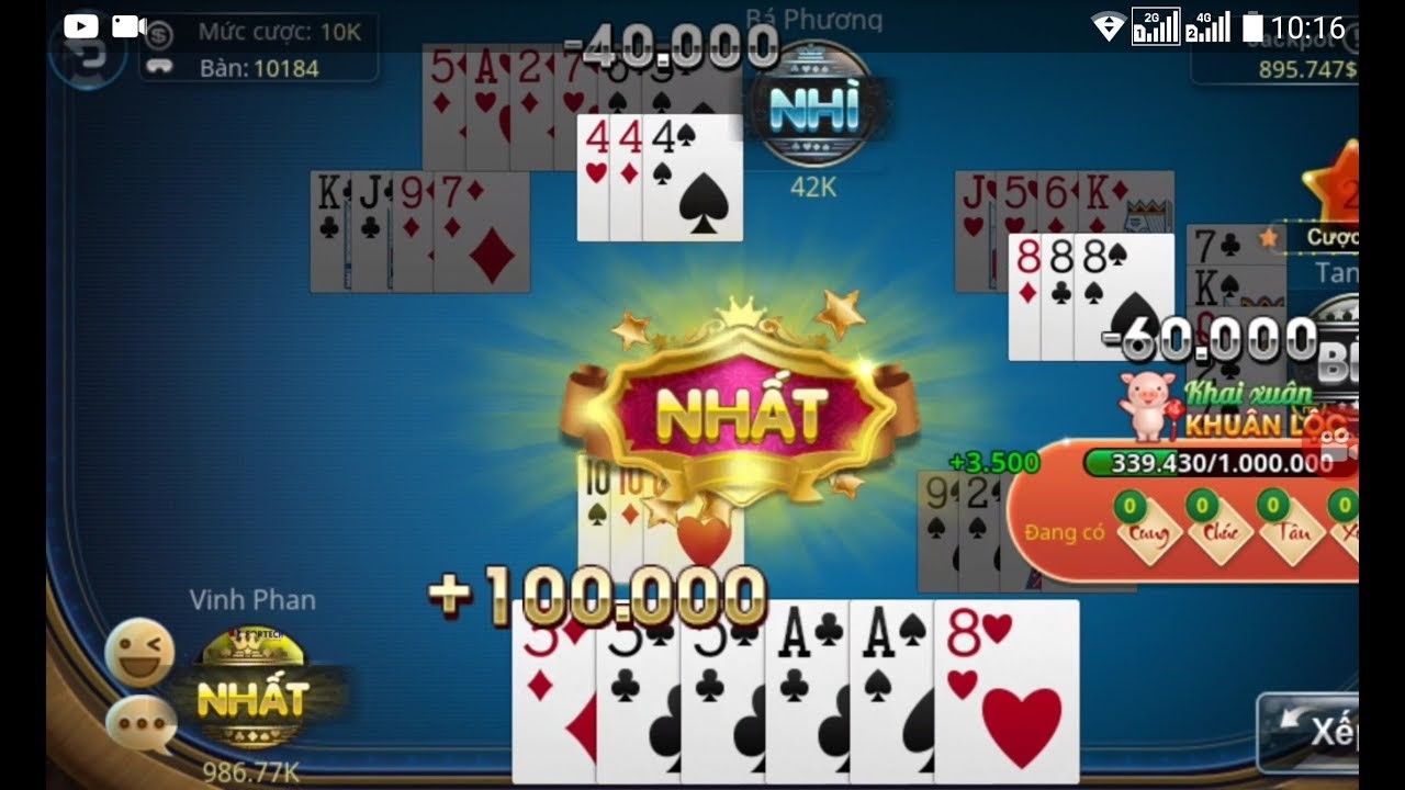 Game bài tú lơ khơ dễ chơi dễ thắng 6 Zingplay ta la 1